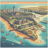 Presque Isle Pennsylvania 3 Inch Vinyl Sticker (Vorderseite)