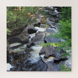Presque Isle River - Michigan - 20x20 - 676 pc Puzzle