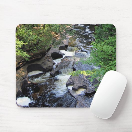 Presque Isle River Michigan Mousepad (Mit Mouse)