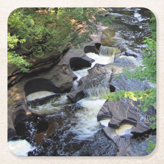 Presque Isle River - Untersetzer Michigan (Vorderseite)