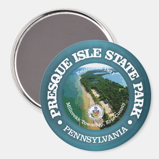 Presque Isle SP Magnet (Vorderseite/Rückseite)