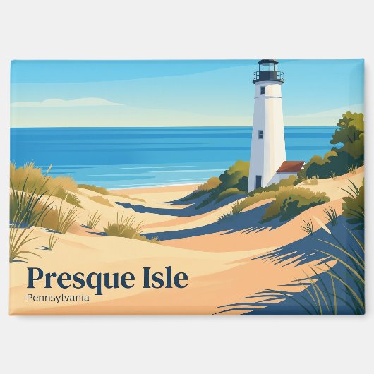 Presque Isle State Park USA Magnet (Vorderseite)