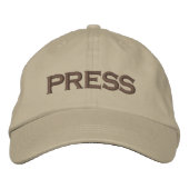 Press Embroided Baseball Cap / Baseball Hat Bestickte Baseballkappe (Vorderseite)