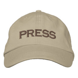 Press Embroided Baseball Cap / Baseball Hat Bestickte Baseballkappe