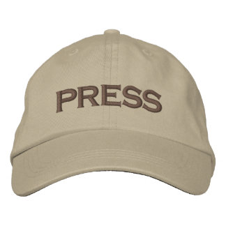 Press Embroided Baseball Cap / Baseball Hat Bestickte Baseballkappe
