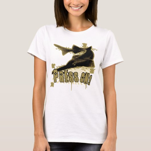 Presse auf T-Shirt (Vorderseite)