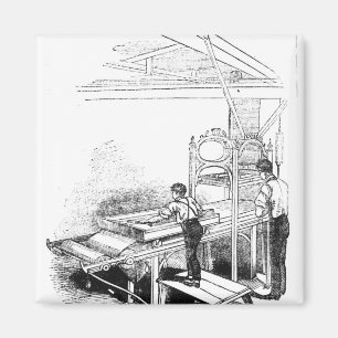 Presse-Drucken Magnet