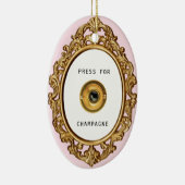 Presse für Champagne | Keramik Ornament (Rechts)