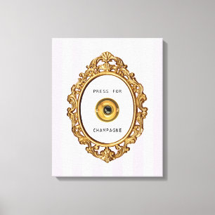 Presse für Champagne Leinwanddruck