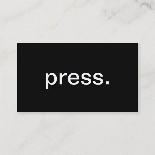 Presse Visitenkarte (Vorderseite)