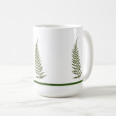 Pressed australische Fern Leaf - Match any Color N Kaffeetasse (VorderseiteRechts)