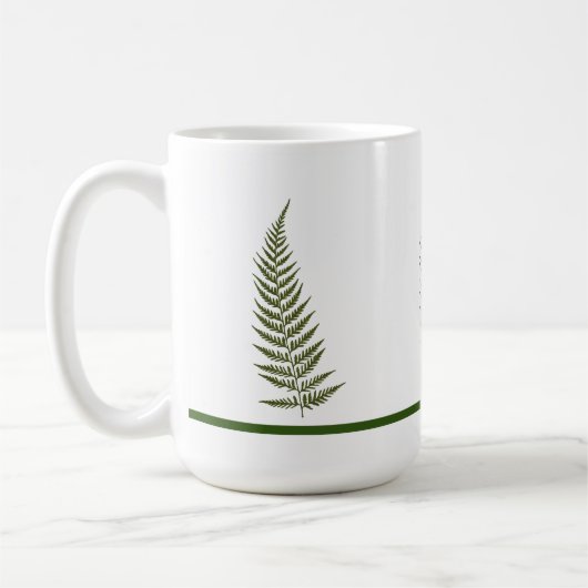 Pressed australische Fern Leaf - Match any Color N Kaffeetasse (Links)