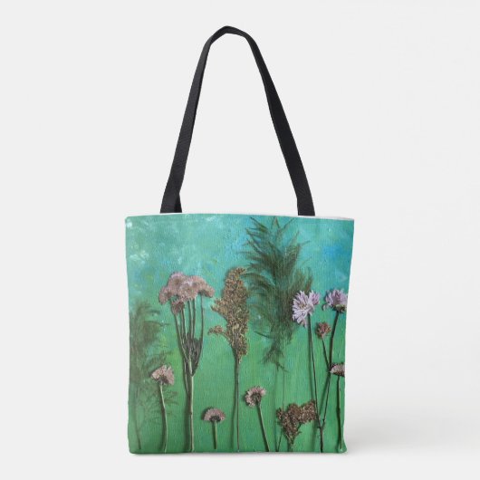 Pressed Blume Art Tasche (Rückseite)