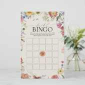 Pressed Blume Bridal Bingo Game (Stehend Vorderseite)