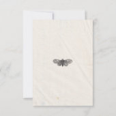 Pressed Blume Natural and Simple Wedding Save The Date (Rückseite)