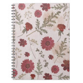 Pressed-Blume-Notebook Notizblock (Vorderseite)