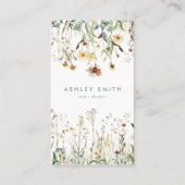 Pressed Blume Social Media Business Card Visitenkarte (Vorderseite)