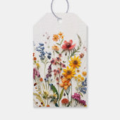 Pressed Blume Wildblume Kinderduschmarken Geschenkanhänger (Rückseite)