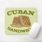 Pressed Cuban Sandwich Ham Cheese Salami PIckle Mousepad (Mit Mouse)