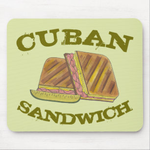Pressed Cuban Sandwich Ham Cheese Salami PIckle Mousepad