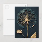 Pressed Dandelion AI Generiert Postkarte (Vorne/Hinten)