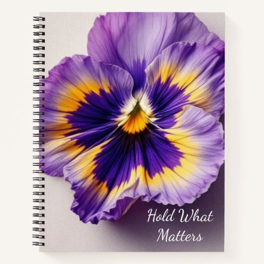 Pressed Flower Memory | Sentimental Botanical Keep Notizblock (Vorderseite)