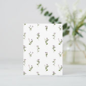 PRESSED FLOWERS - Chickweed Willowherb - Open Postkarte (Stehend Vorderseite)