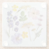 Pressed Flowers Glasuntersetzer (Rückseite)