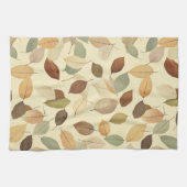 Pressed Leaf Harmony – Vintage Botanical (10) Geschirrtuch (Horizontal)