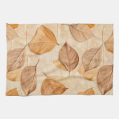 Pressed Leaf Harmony – Vintage Botanik (2) Geschirrtuch (Horizontal)