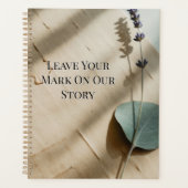 Pressed Rose Keepsake Guest Book | Heirloom Floral Planer (Vorderseite)