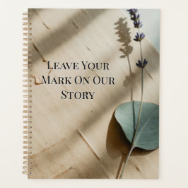 Pressed Rose Keepsake Guest Book | Heirloom Floral Planer