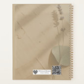 Pressed Rose Keepsake Guest Book | Heirloom Floral Planer (Rückseite)