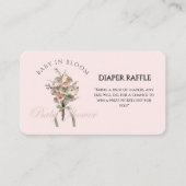 Pressed Wildblume Baby in Bloom Boho Babydusche Begleitkarte (Vorderseite)