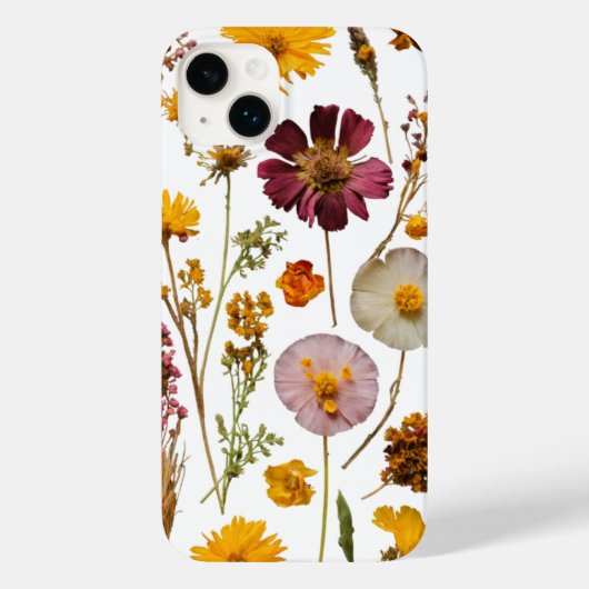 Pressed Wildblume Garden - Apple iPhone Case-Mate iPhone Hülle (Rückseite)