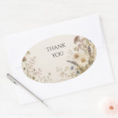 Pressed Wildflower Wiese Hochzeit Aufkleber (Umschlag)