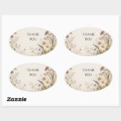 Pressed Wildflower Wiese Hochzeit Aufkleber (Blatt)