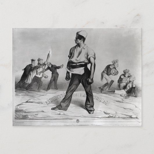 Pressefreiheit Postkarte (Vorderseite)