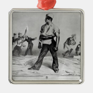 Pressefreiheit Silbernes Ornament