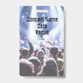 Pressekonzertfestival Band Event Backstage Pass Ausweis (Rückseite)
