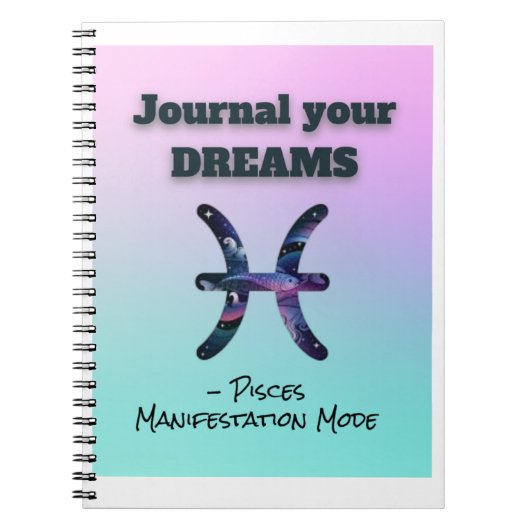 Pressemitteilung - Dream Journal for Manifestation Notizblock (Vorderseite)