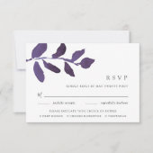 Pressen der RSVP-Karte für botanische Mahlzeiten | RSVP Karte (Vorderseite)