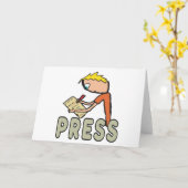 Pressereferent Karte (Gelbe Blume)