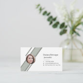 Pressereferent und Zeitung Visitenkarte (Stehend Vorderseite)