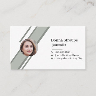 Pressereferent und Zeitung Visitenkarte