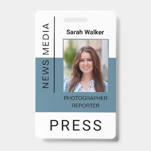 Pressereferentin ID Massen-Media-Mitarbeiter dumm Ausweis (Vorderseite)