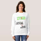 PRESSESTART, HUSTLE KULTUR VS QUIET QUITITING SWEATSHIRT (Vorne ganz)