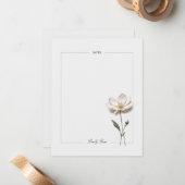 Pressierte Blume Personalisiert Stilvolle Note Car Mitteilungskarte (Vorderseite/Rückseite Beispiel)