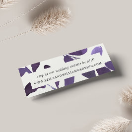 Pressierte botanische Hochzeitsseiten-Website RSVP