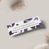 Pressierte botanische Hochzeitsseiten-Website RSVP